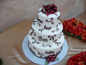 Lovely wedding cake by Donna Joy, Sedona Sweet Arts